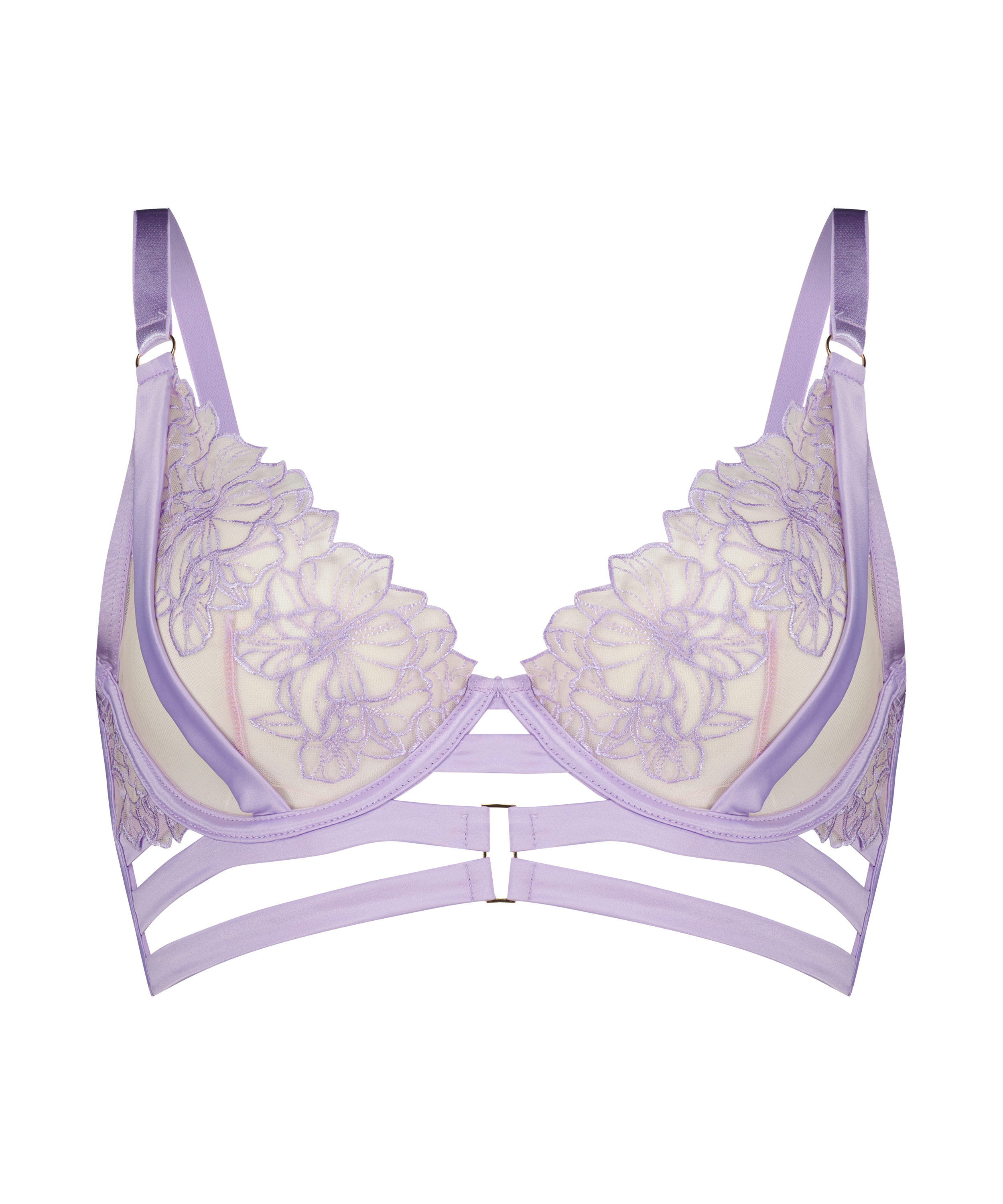Tara non-padded underwired bra, Purple, main