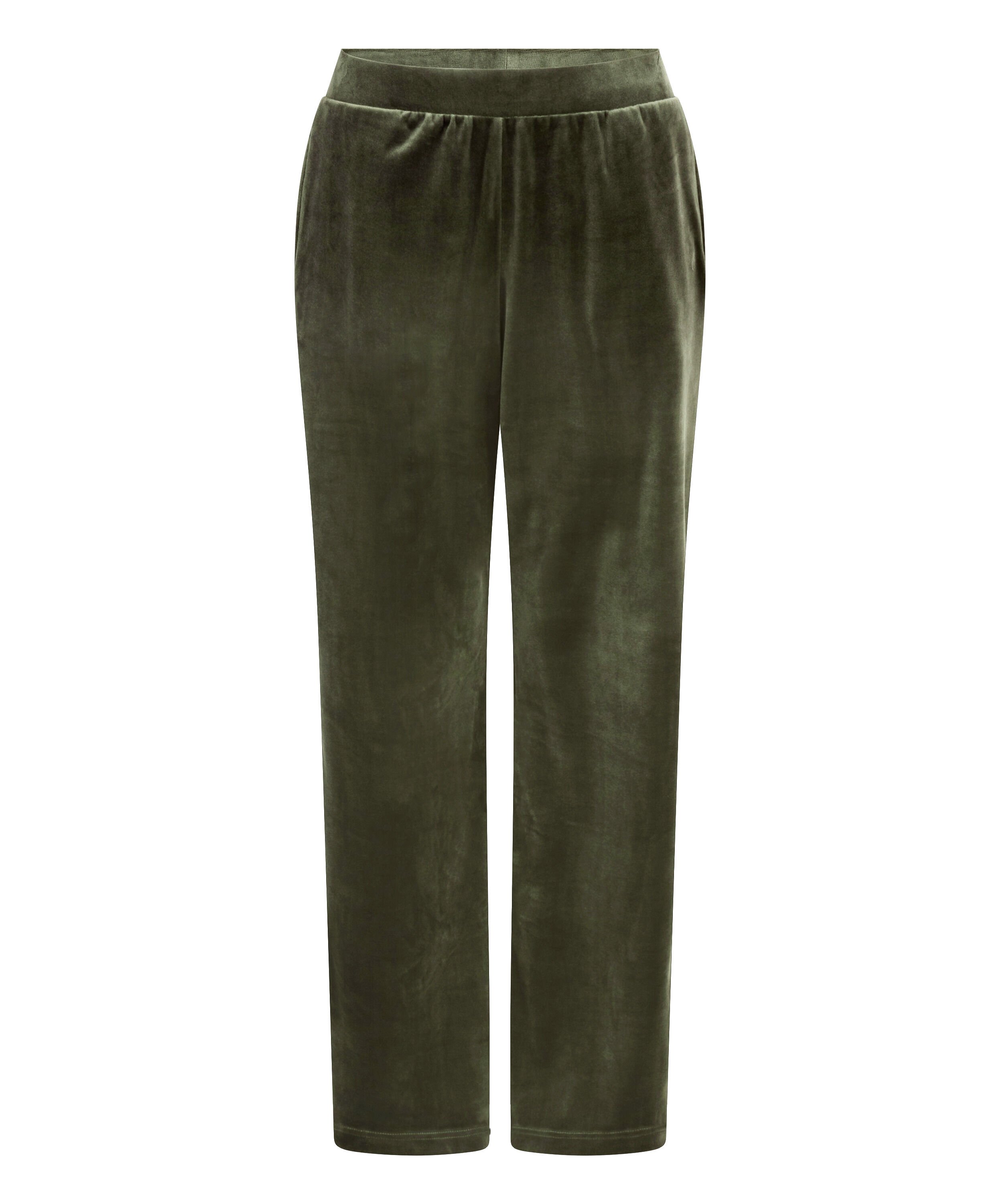 Velours Pyjama Pants, Green