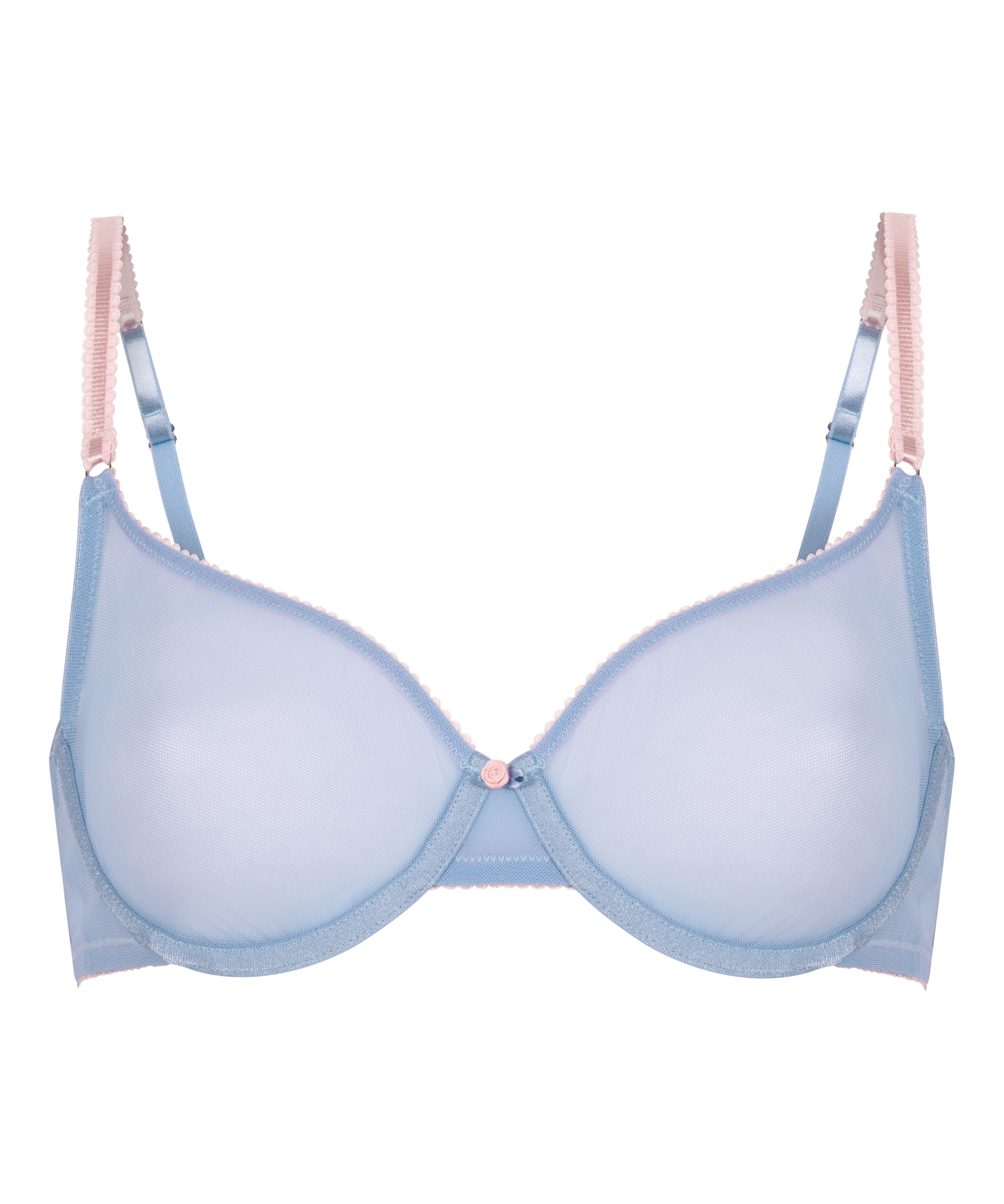 Roza Non-Padded Underwired Bra, Blue, main