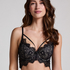 Marilee Padded Underwired Longline Bra, Black