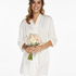Satin Kimono Bridal, White