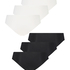 6-pack invisible cotton Brazilian, White