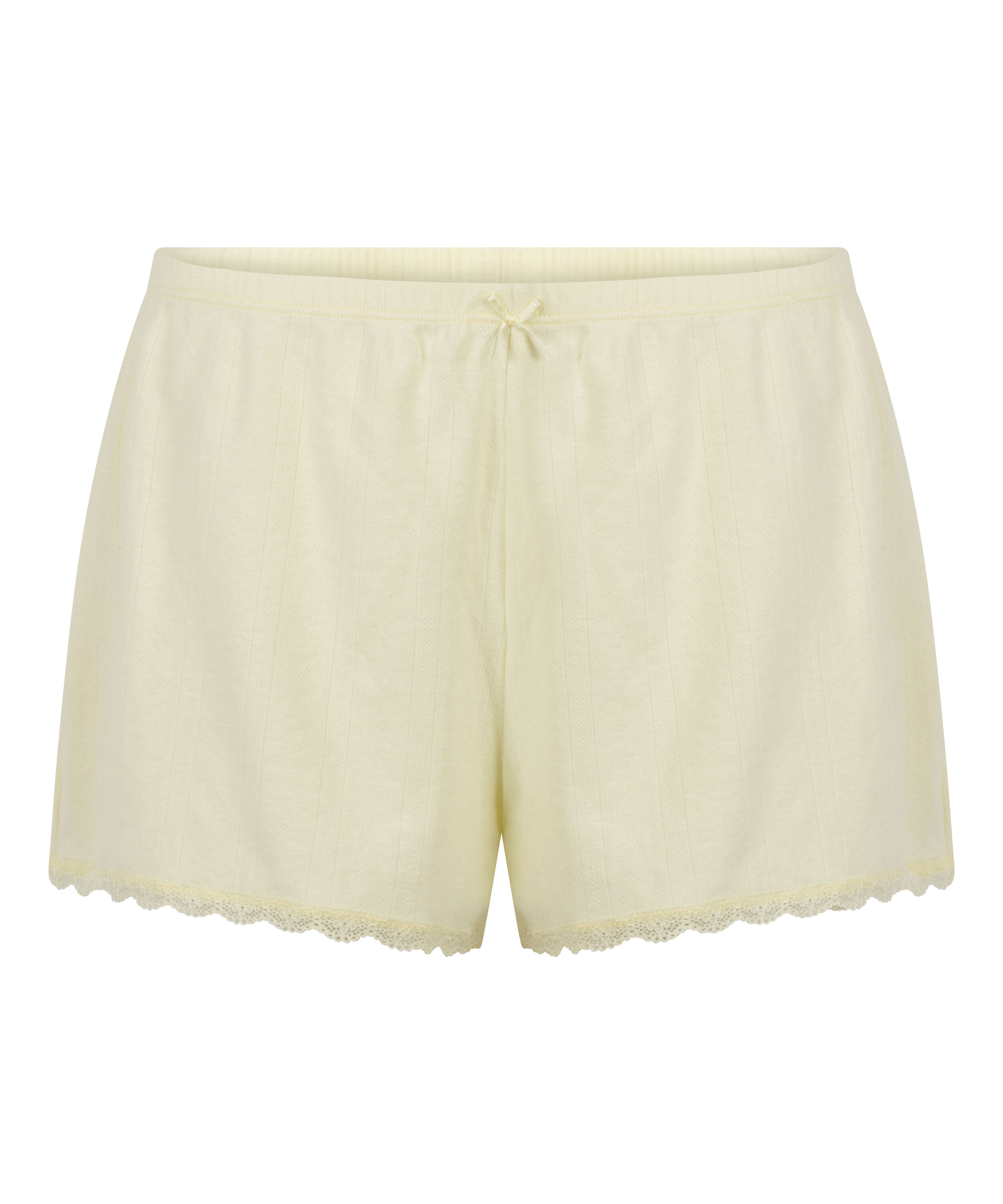 Pointelle Shorts, Yellow