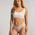 V-shape Mesh Brazilian, White