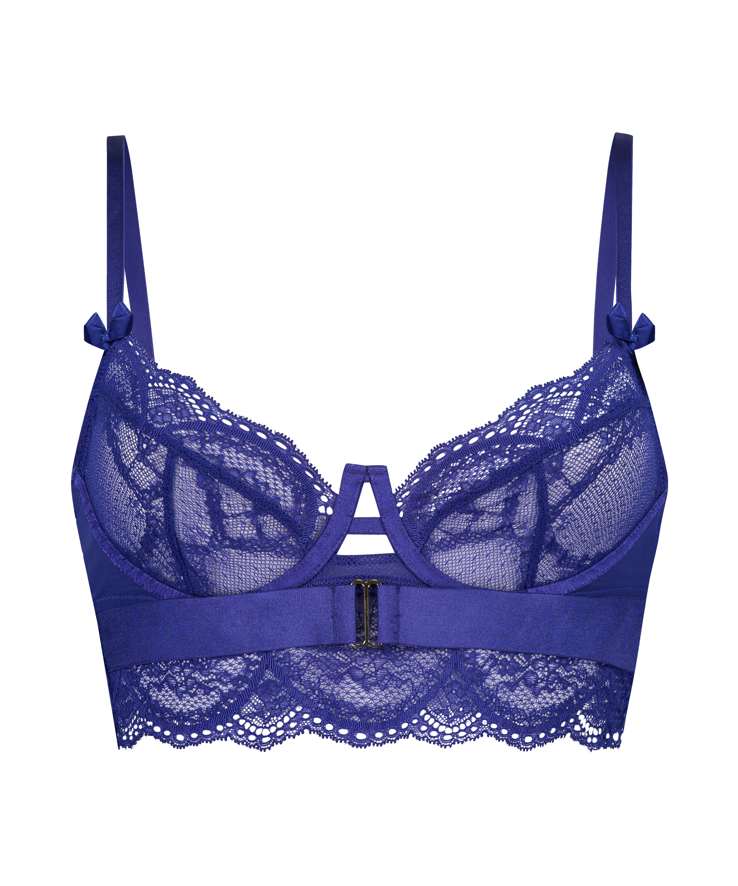Maisie Non-Padded Longline Underwired Bra Nyakim, Blue, main