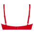 Plunge Padded Underwired Bra, Red