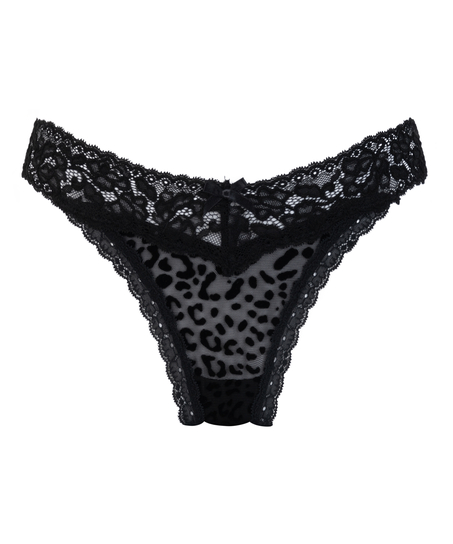 Marina Extra Low Thong, Black