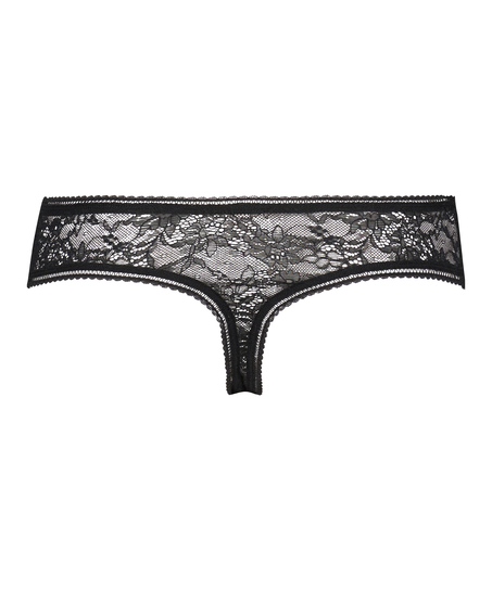 Lyla high thong, Black