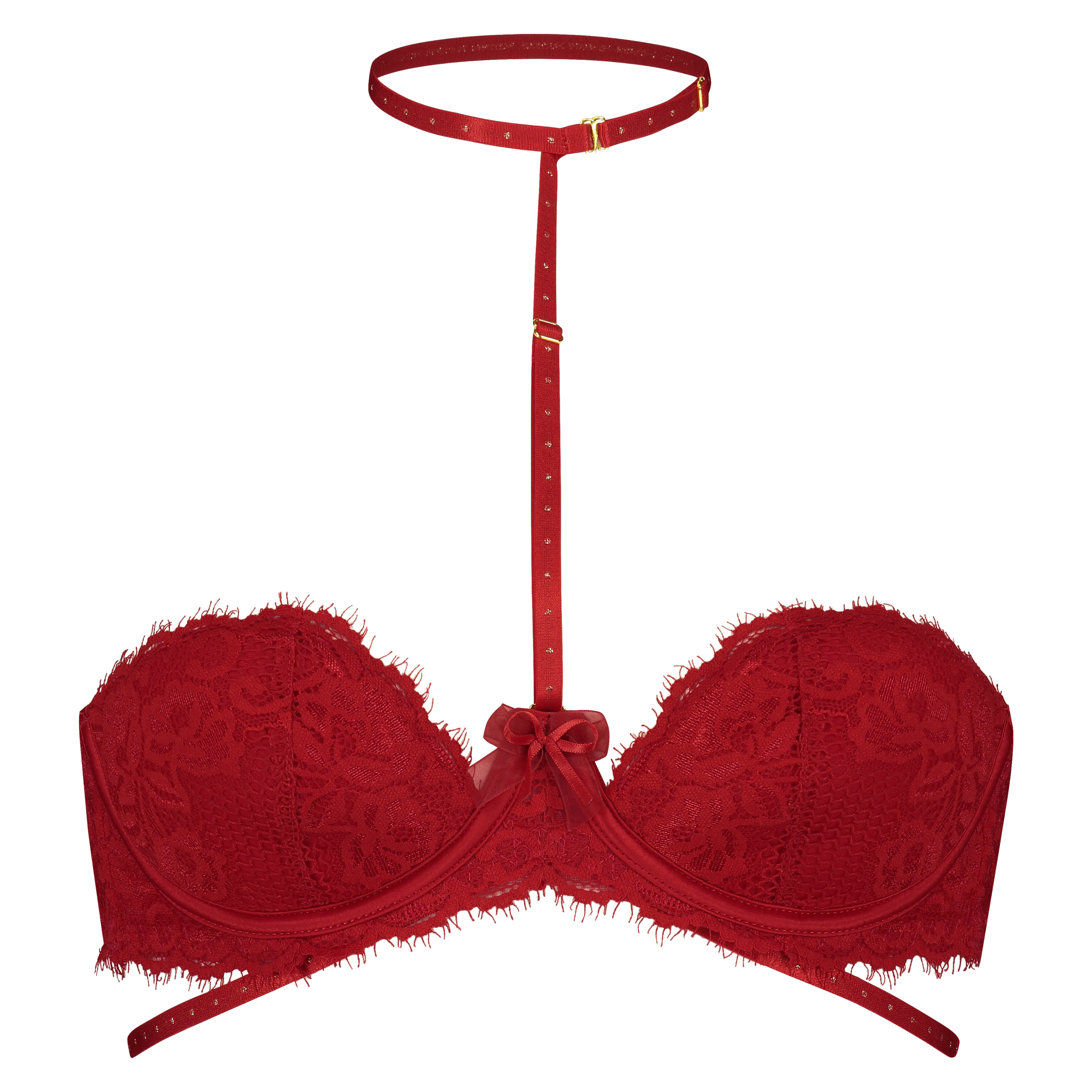 Adele padded underwired bra, Red, main
