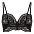 Sabrina Non-Padded Underwired Longline Bra, Black