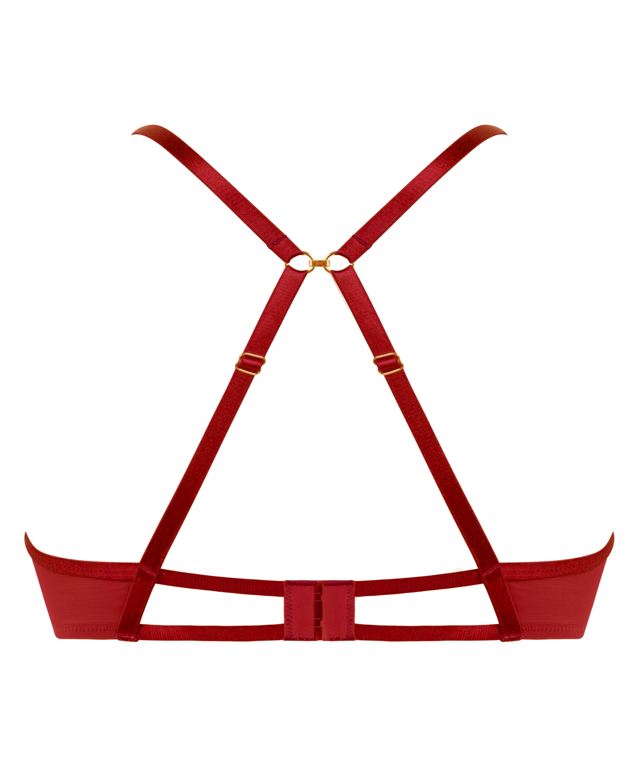 Cinnamon Non-Padded Underwired Bra, Red, main