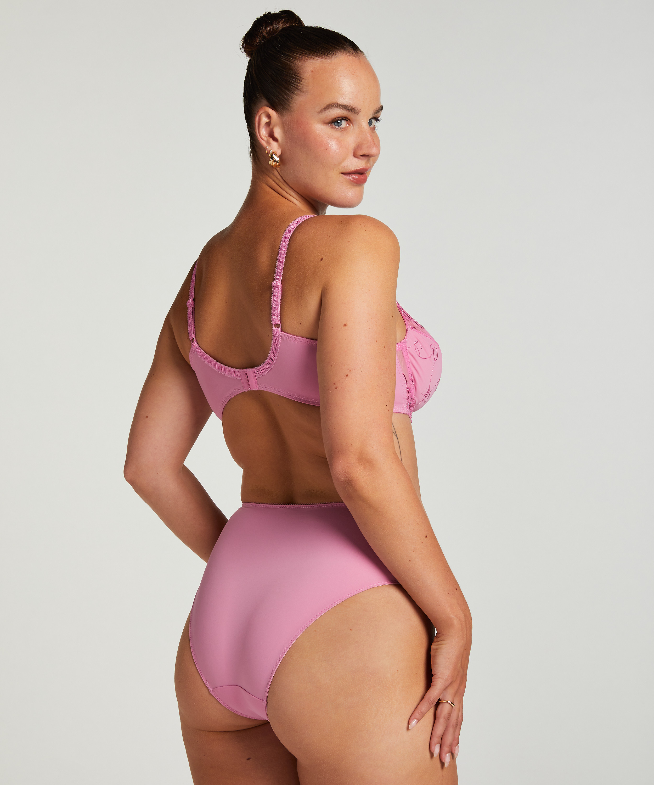 Diva Non-Padded Underwired Bra, Pink, main