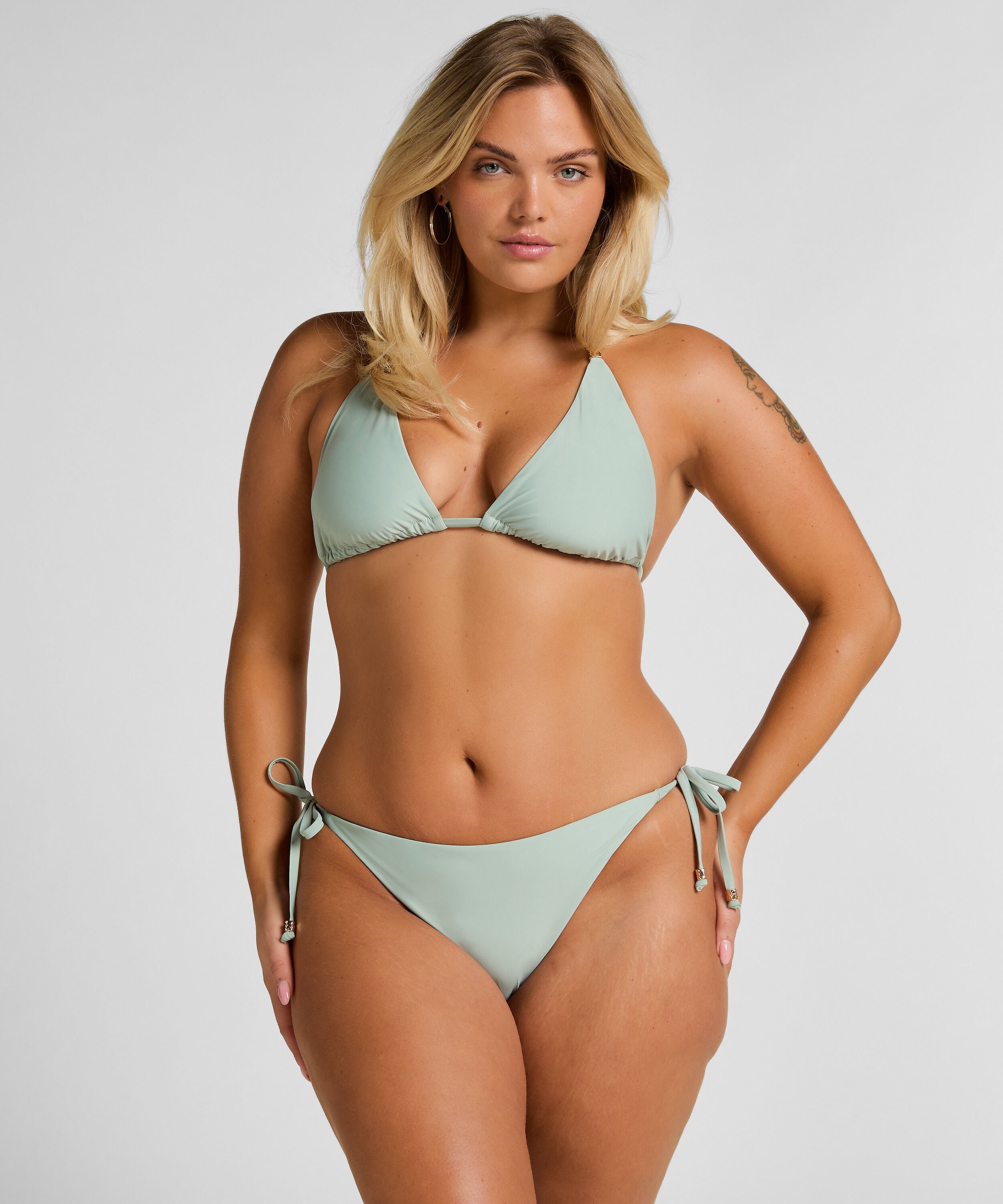 Luxe Bikini Bottom, Green Luxe Bikini Bottom, Green