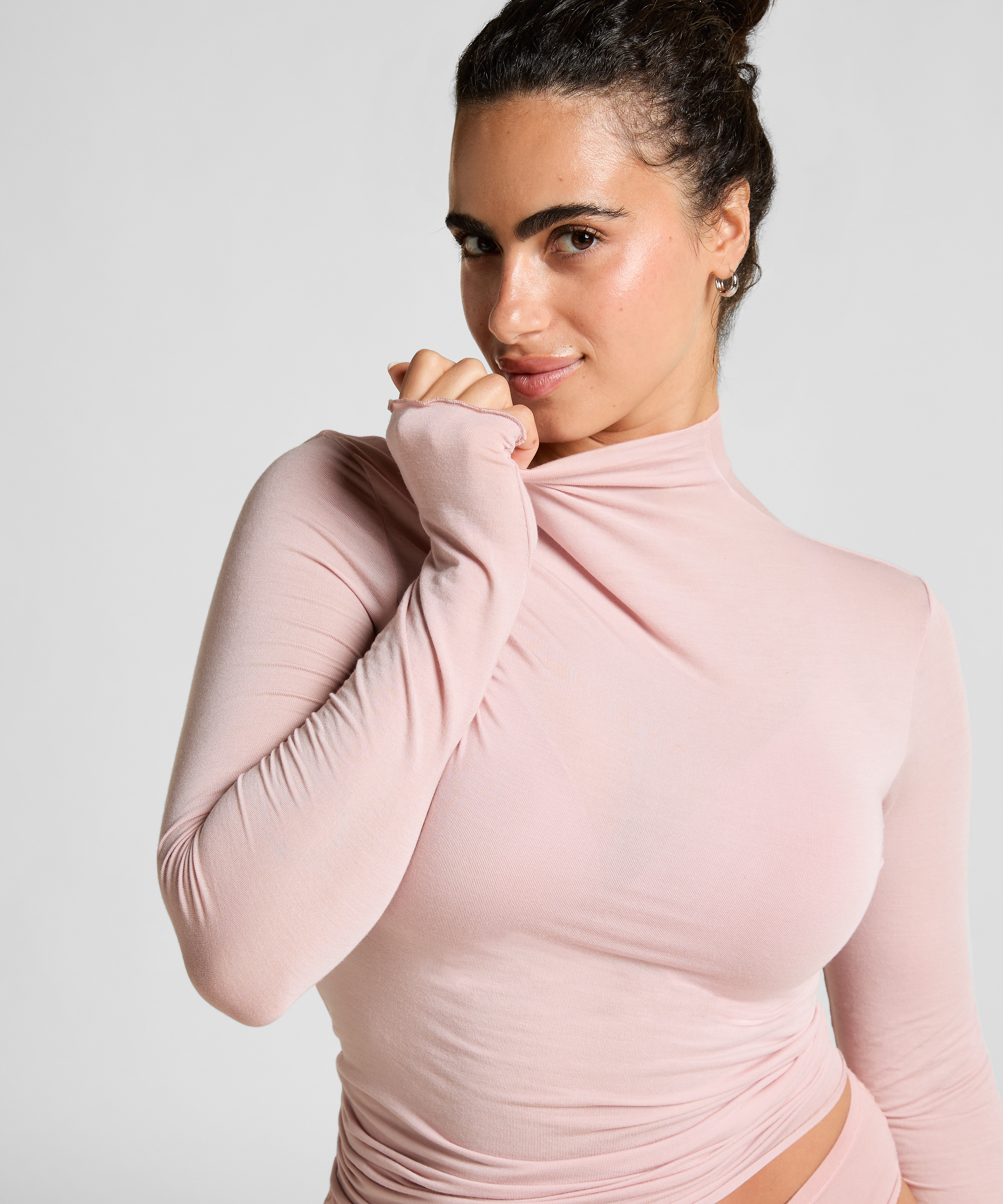 super soft Boatneck shirt with Cashmere, Pink, main