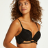 Jolie Padded Maximizer Underwired Bra, Black