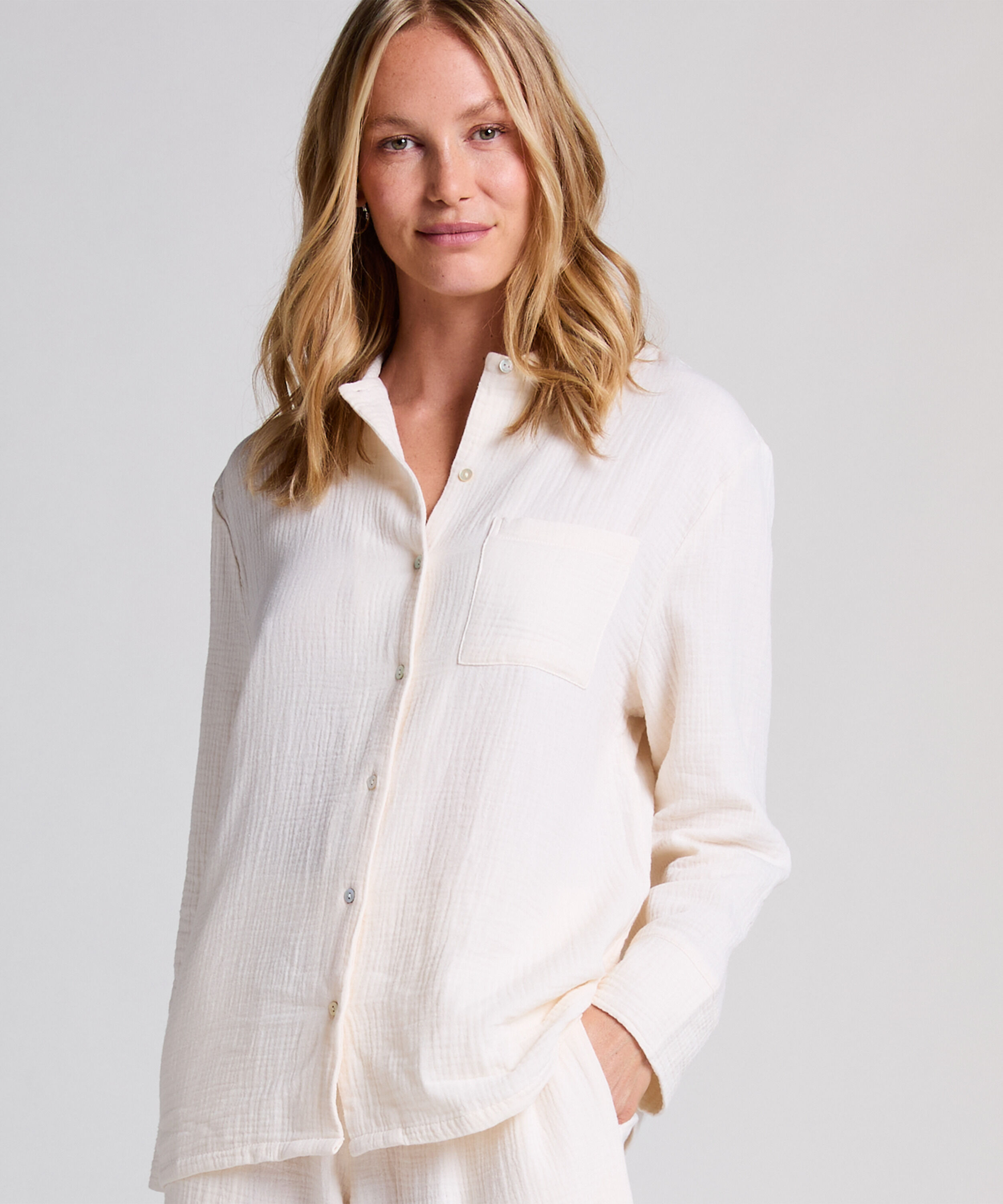 Muslin Jacket, White Muslin Jacket, White