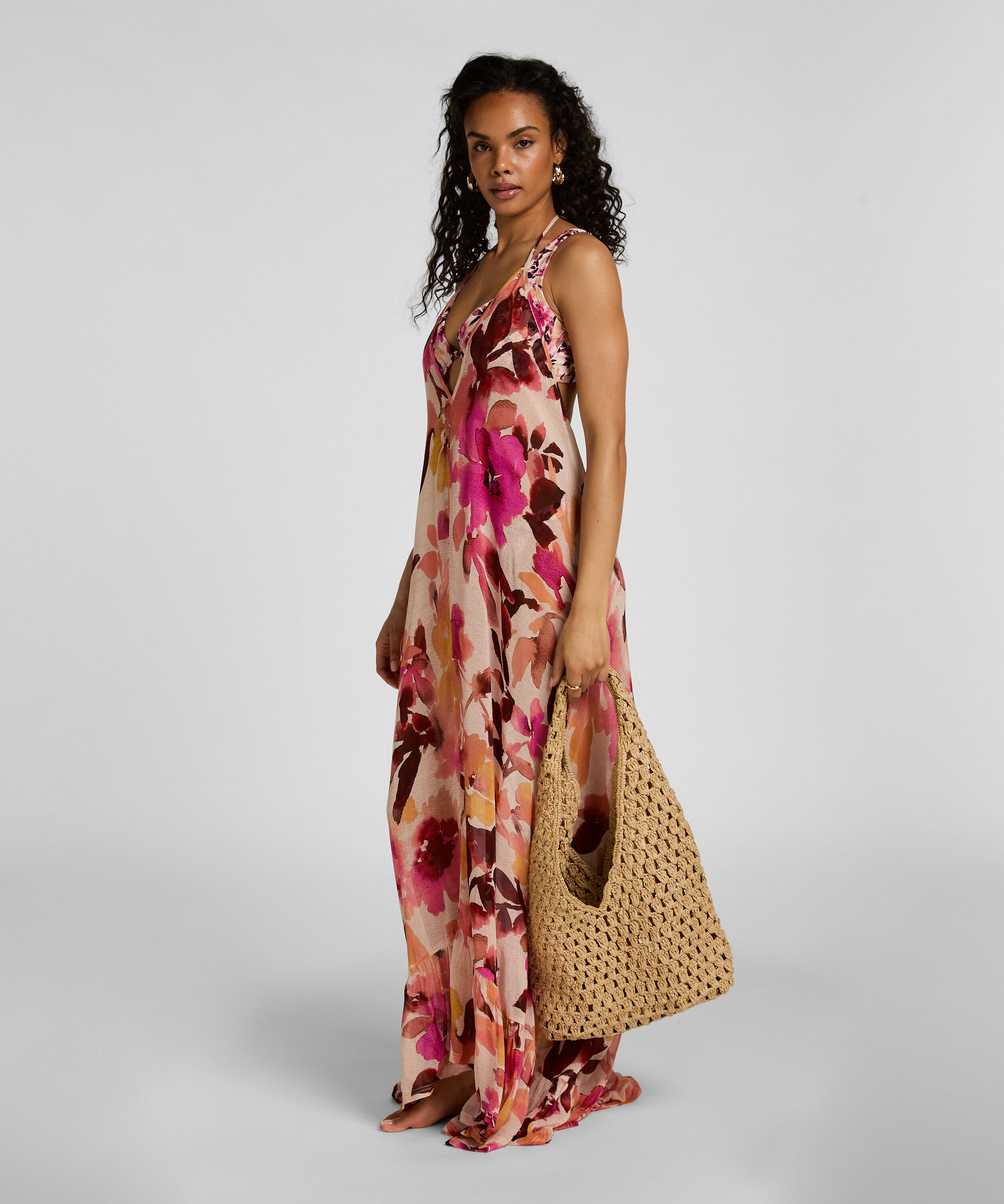 Beach Bag Raffia, Beige
