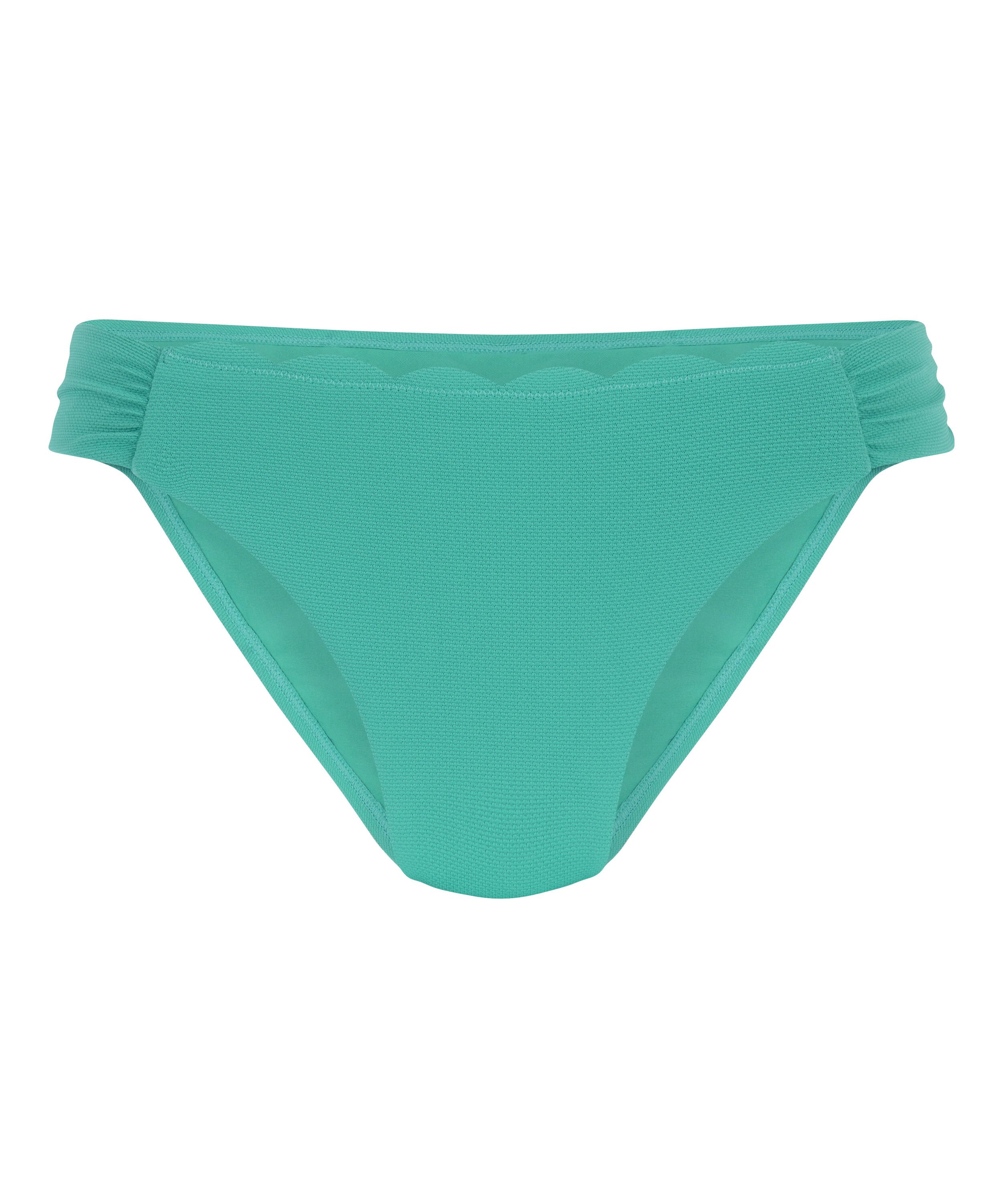 Scallop Rio Bikini Bottoms, Green