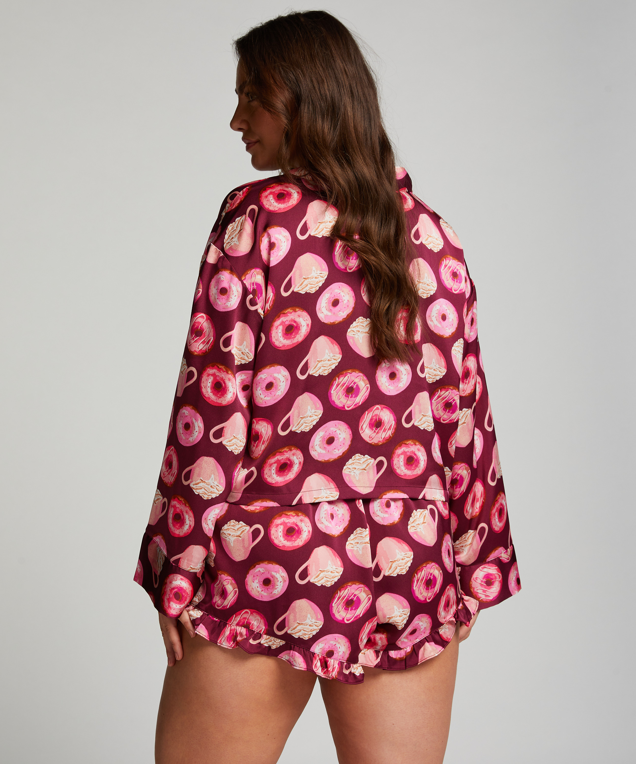 Satin Shorts, Purple, main