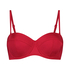 Lola Padded Push-Up Underwired Bikini Top, Red