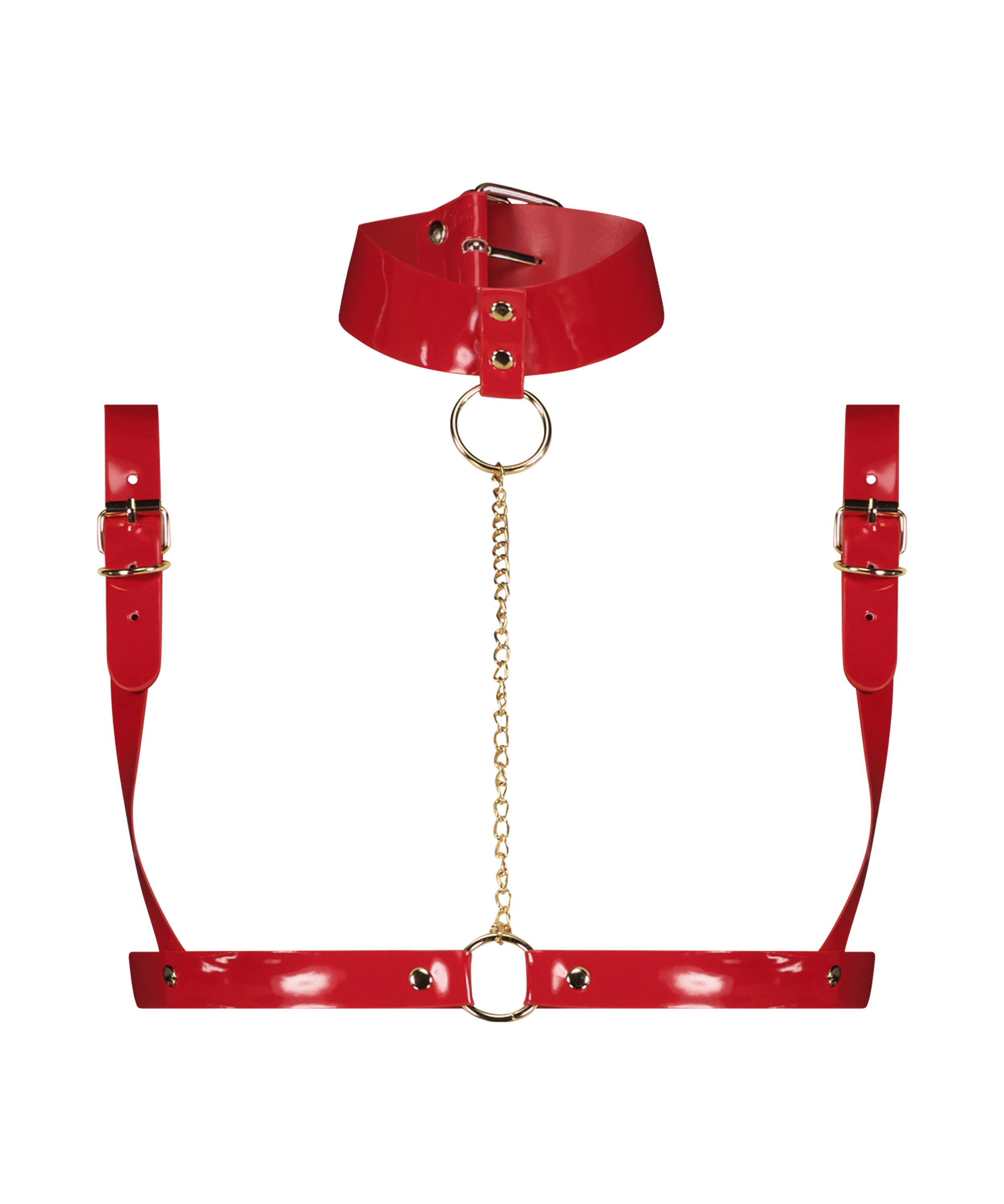 Private Harness Choker, Red, main