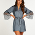 Satin Kimono, Blue