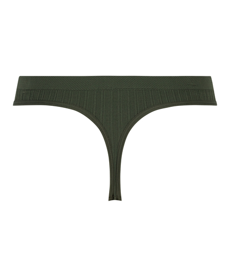 Dianne High Leg Thong, Green