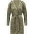 Velours short bathrobe, Green