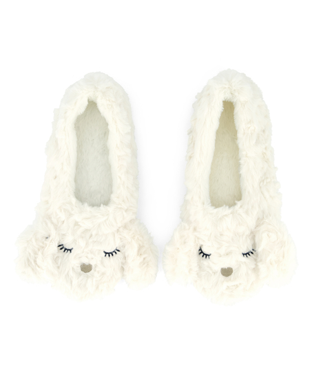 Ballerina slippers, White