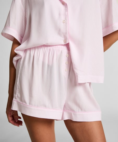 Pyjama Woven Shorts, Pink