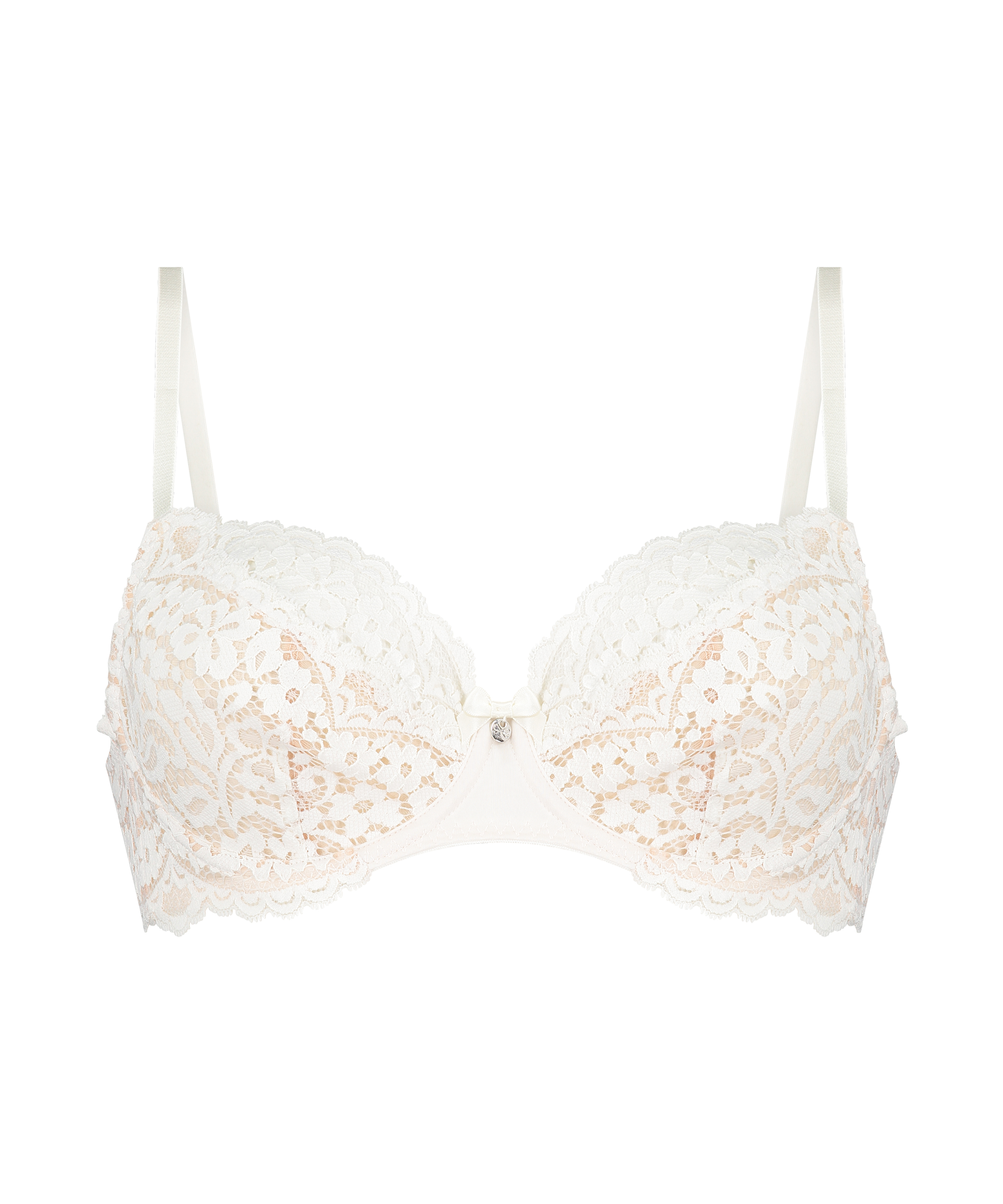 Rose Non-Padded Underwired Bra, White, main