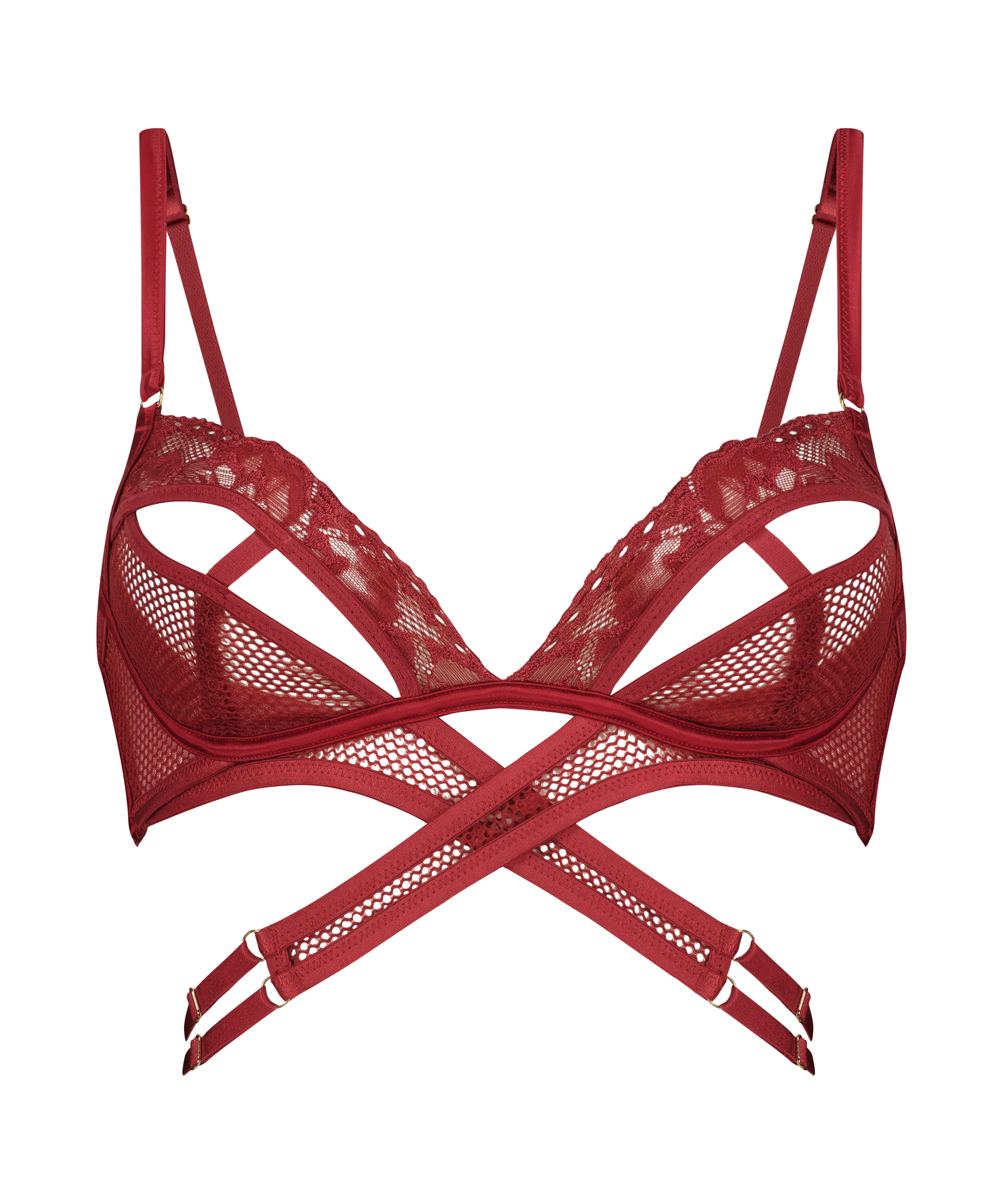 Pleasure Bralette, Red, main