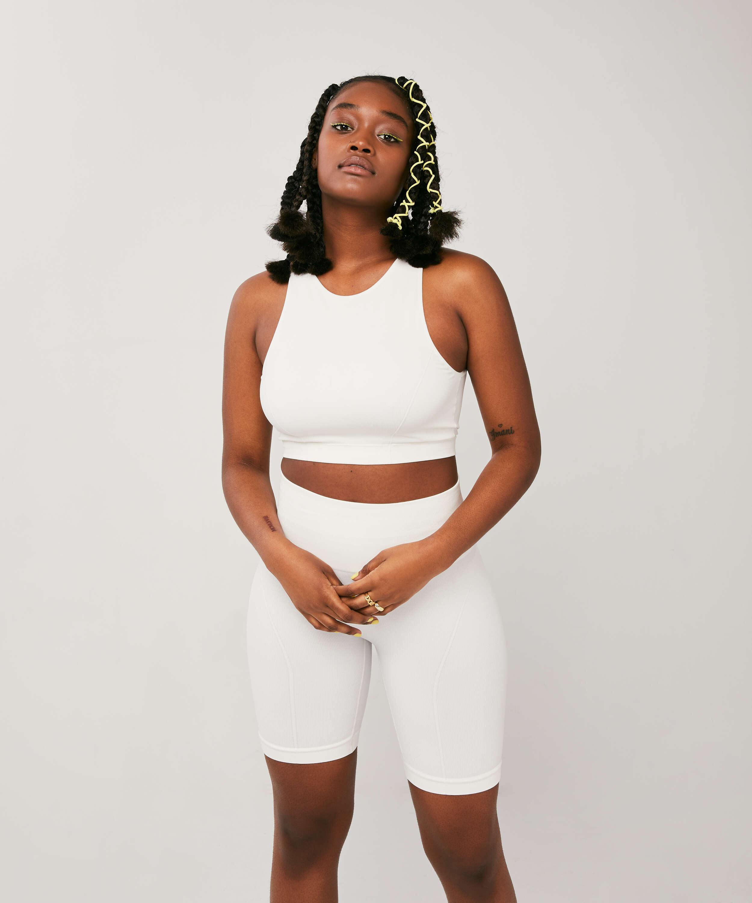 Bae Cycling Shorts, White, main