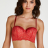 Yumi Padded Underwired Bra, Red