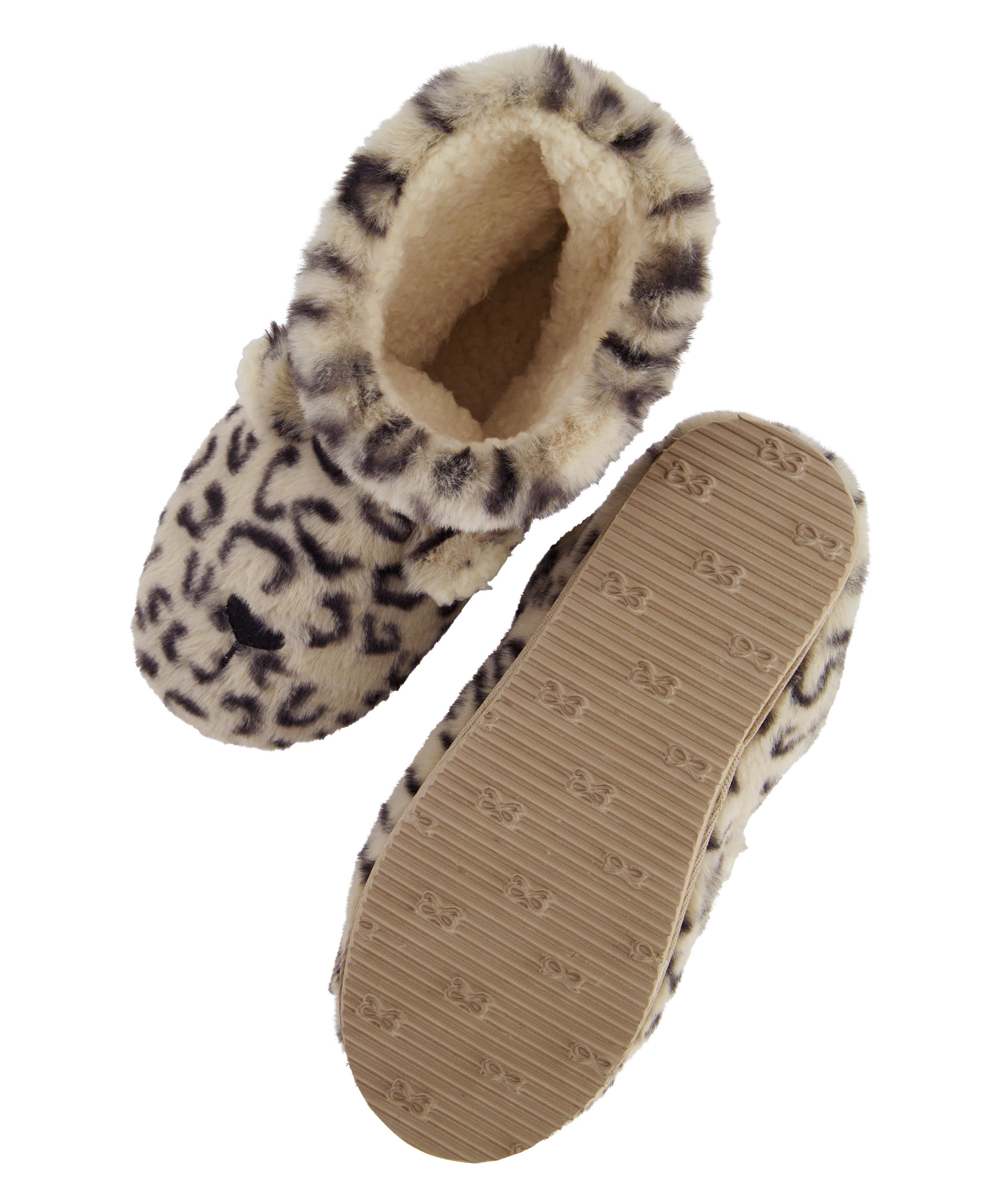 Leopard Print Boots, Beige, main