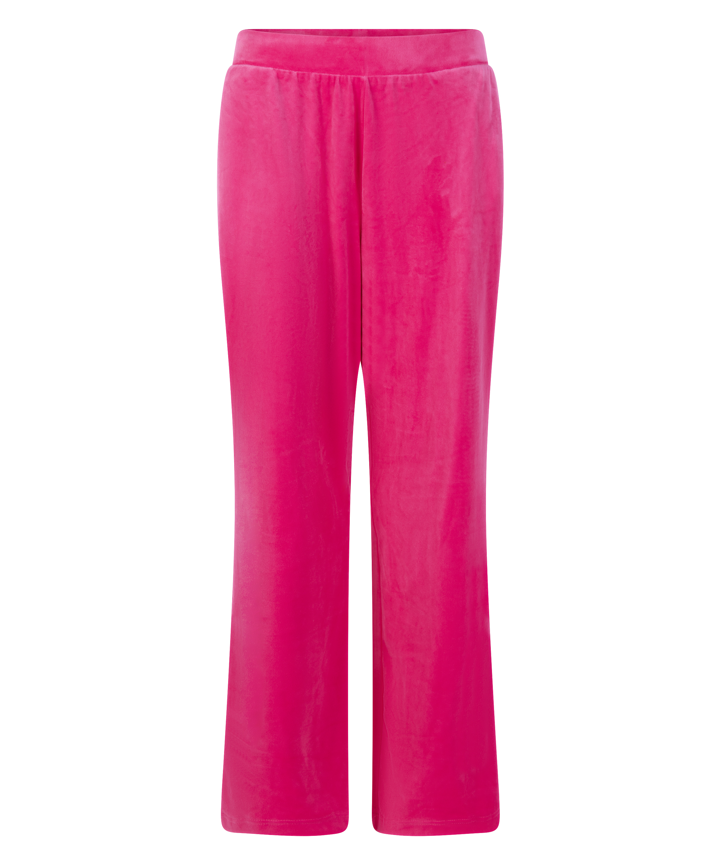 Velours Pyjama Pants, Pink, main