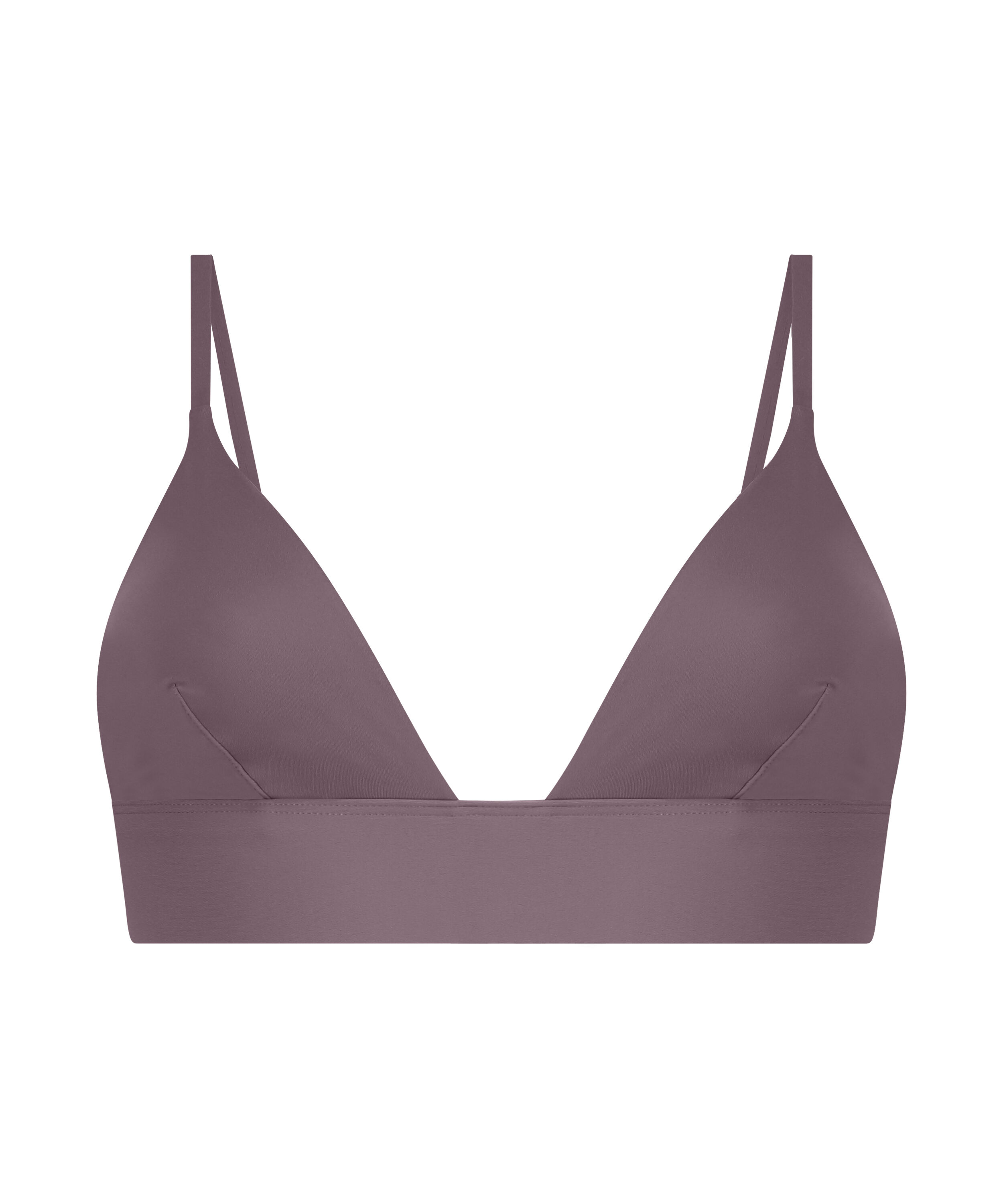 Smooth Triangle Bralette, Brown