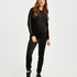 Velvet Shimmer maternity top, Black