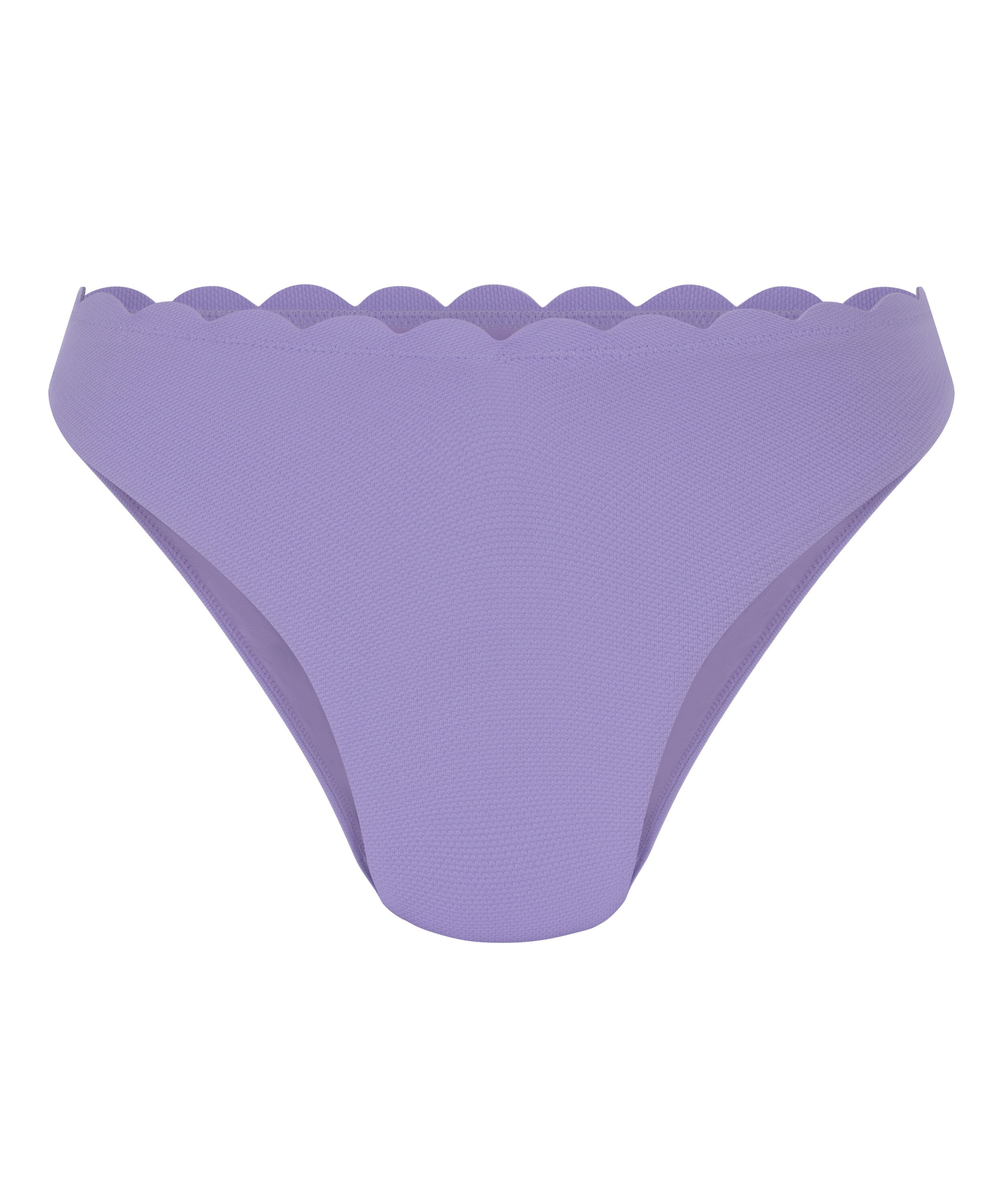 Scallop Rio Bikini Bottoms, Purple