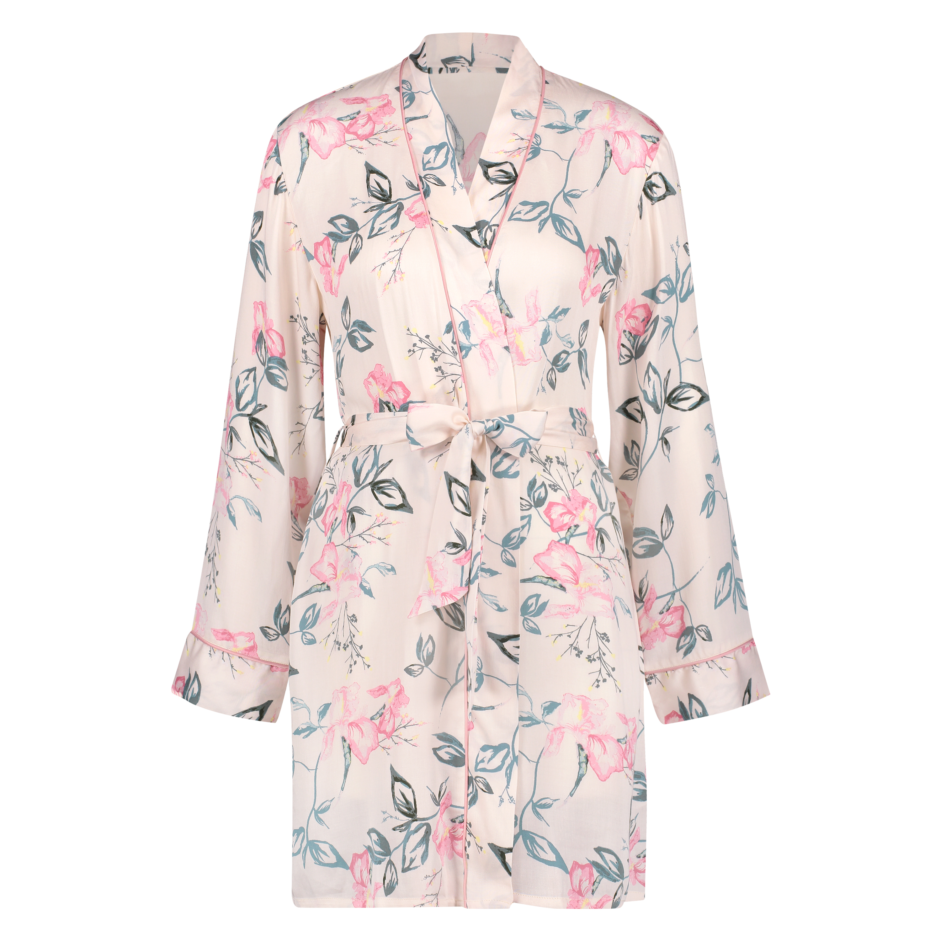 Woven Kimono, Beige, main