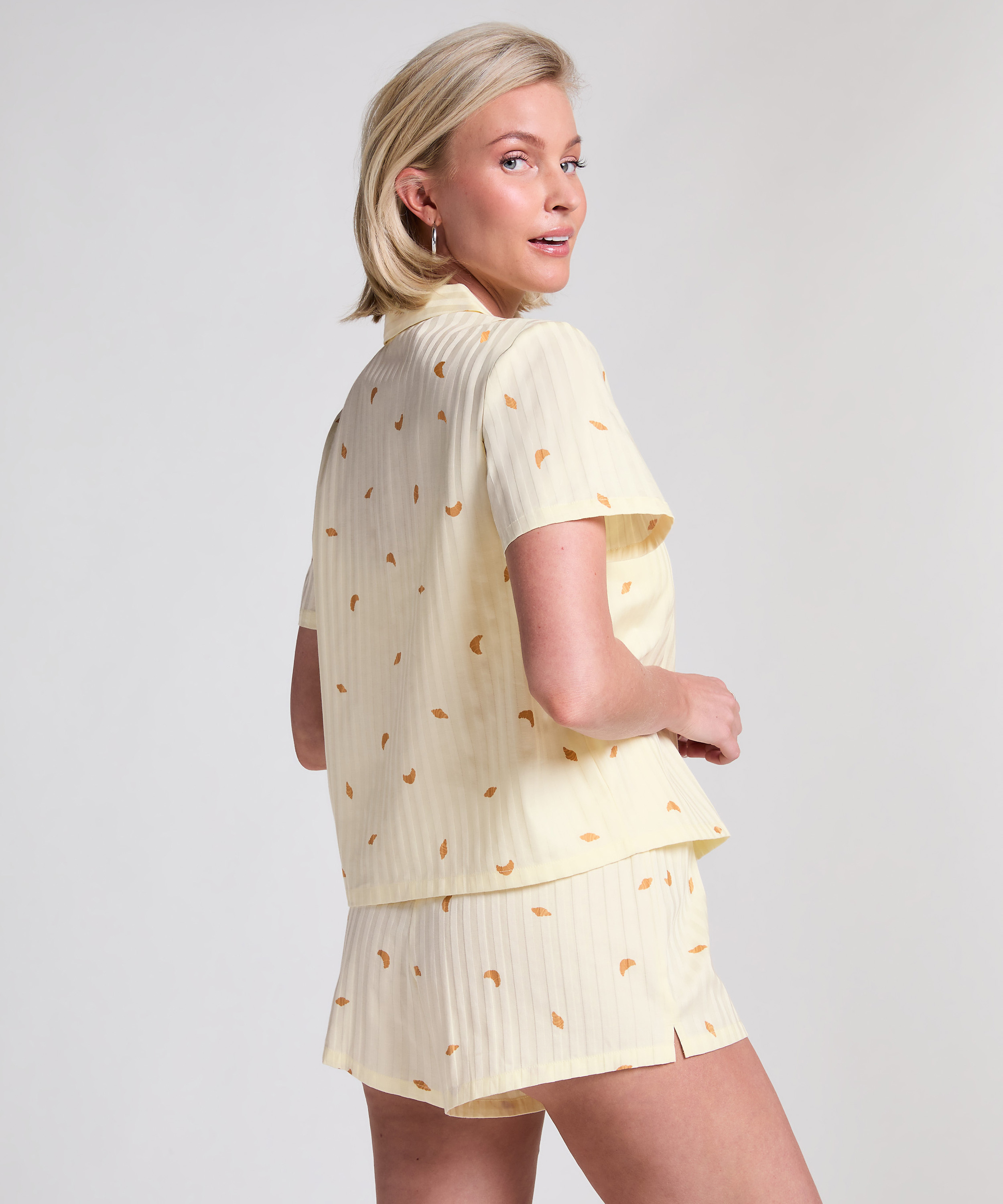 Cotton shorts, Yellow, main