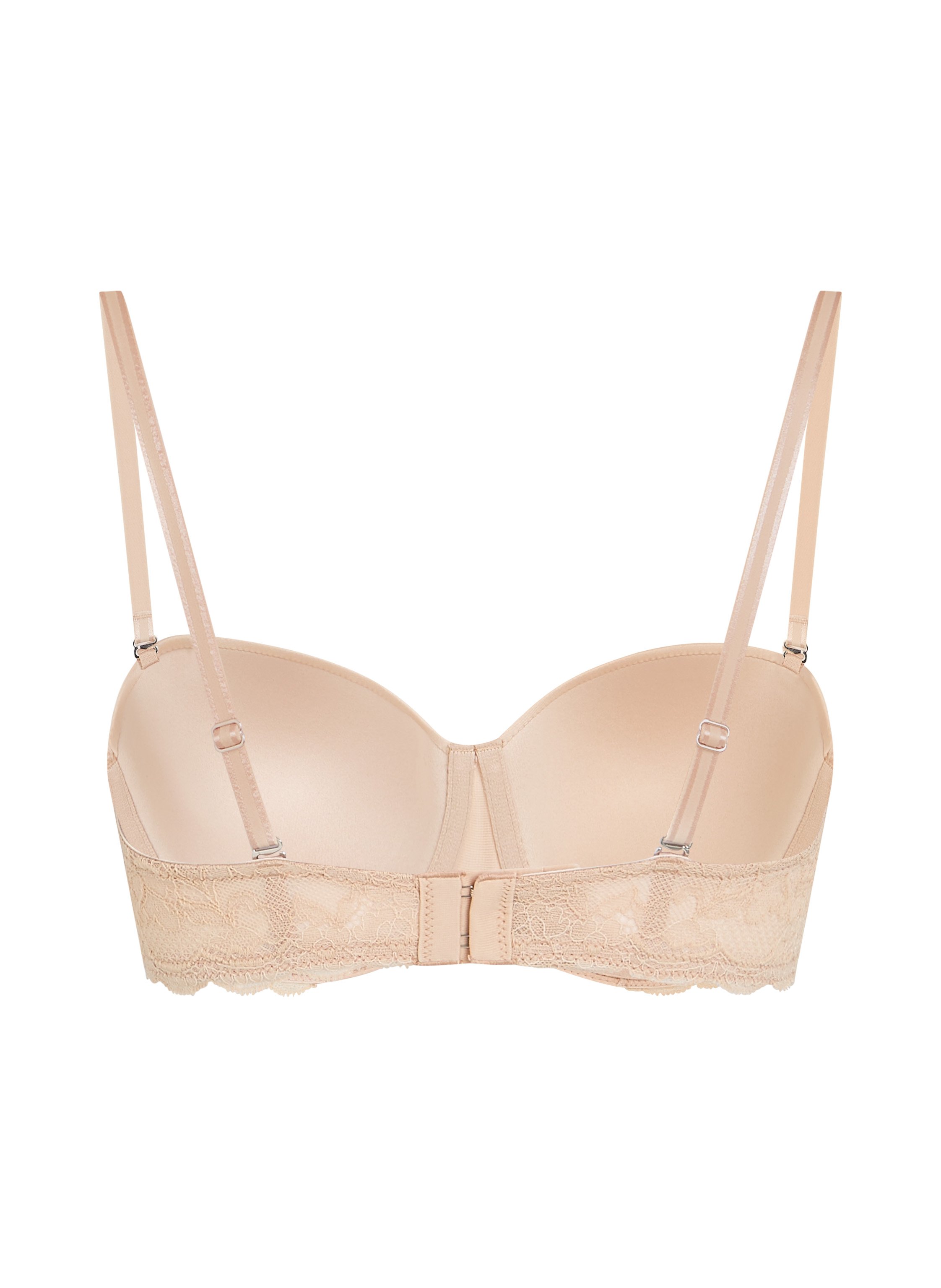 Angie Padded Underwired Strapless Bra, Beige, main