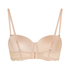 Angie Padded Underwired Strapless Bra, Beige