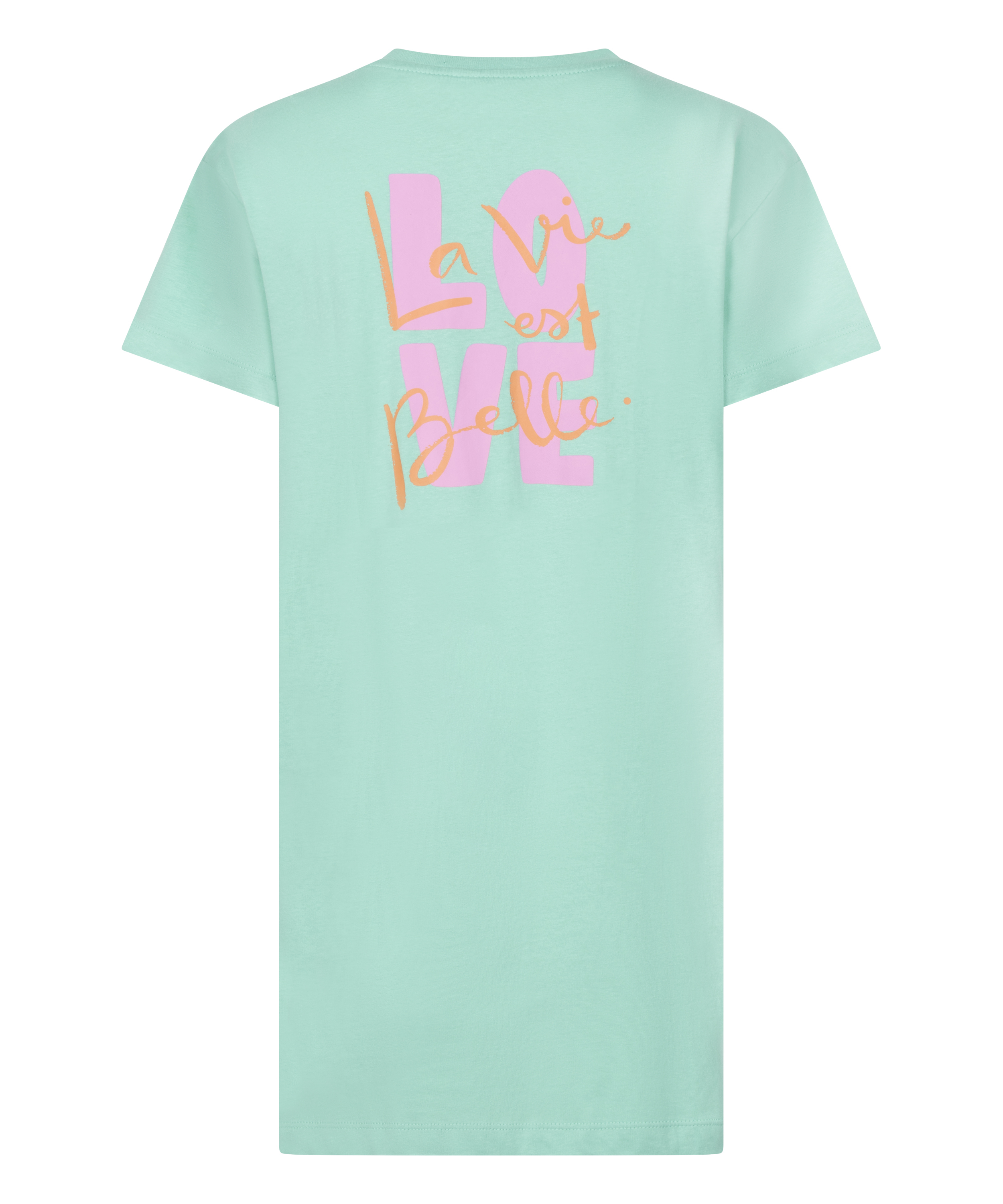 Round Neck Nightshirt, Green, main