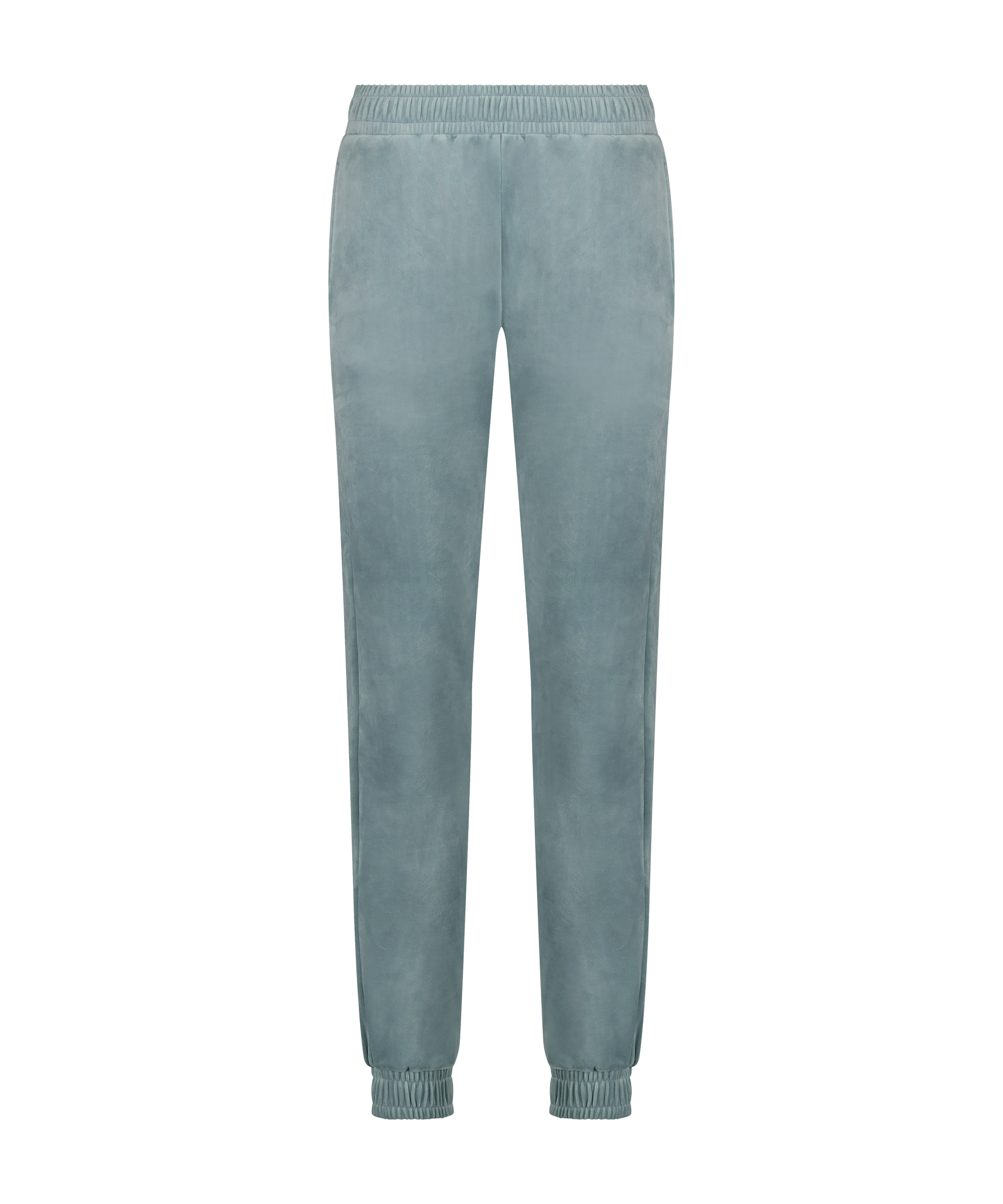 Petite Velours Jogging Bottoms, Blue, main