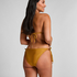 Boho Triangle Bikini Top, Yellow