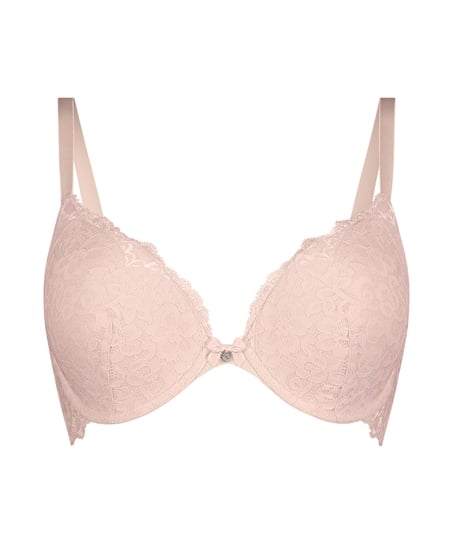 Marine Padded Underwired Push-Up Bra, Pink