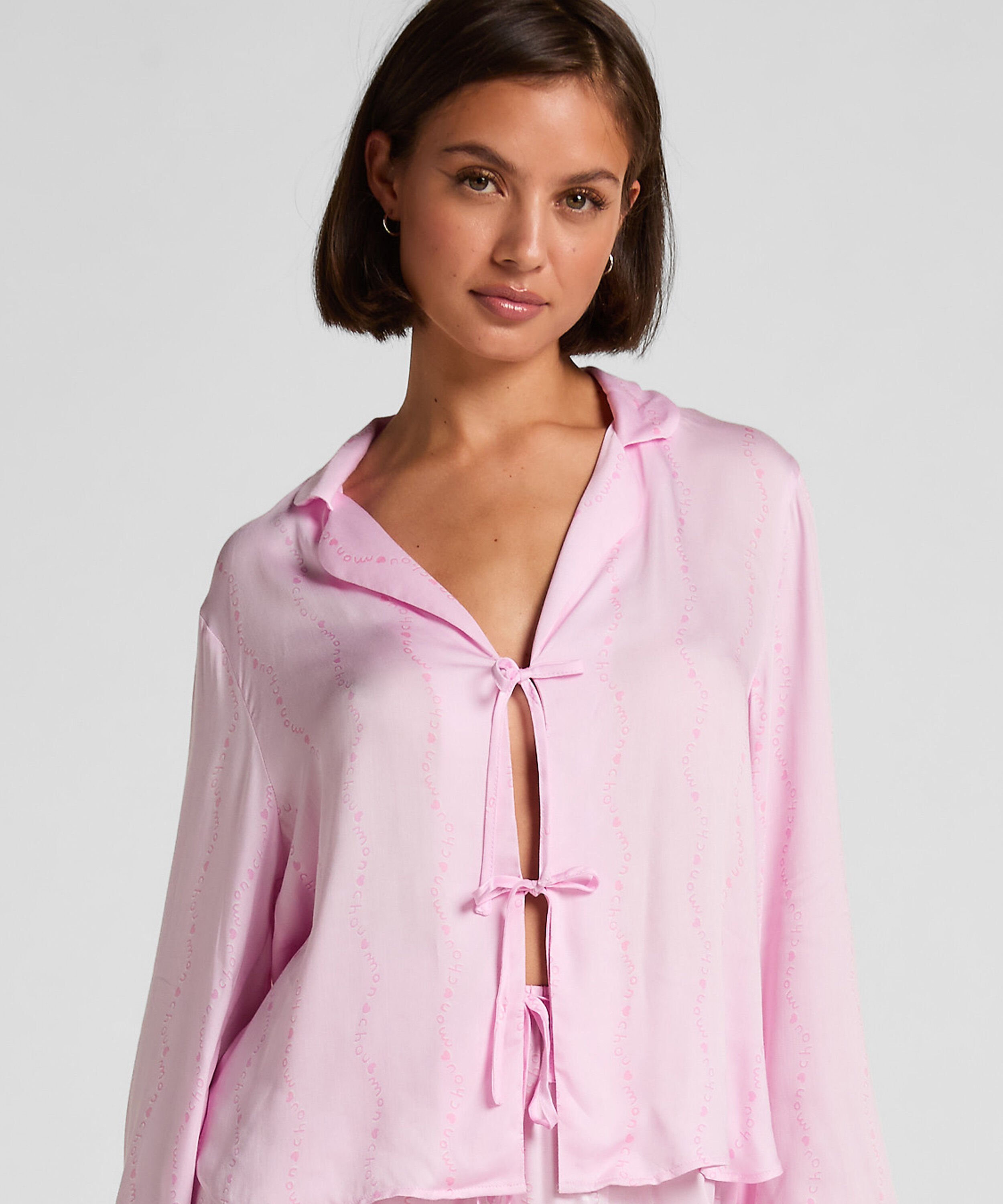 Monchou Pyjama Jacket, Pink Monchou Pyjama Jacket, Pink