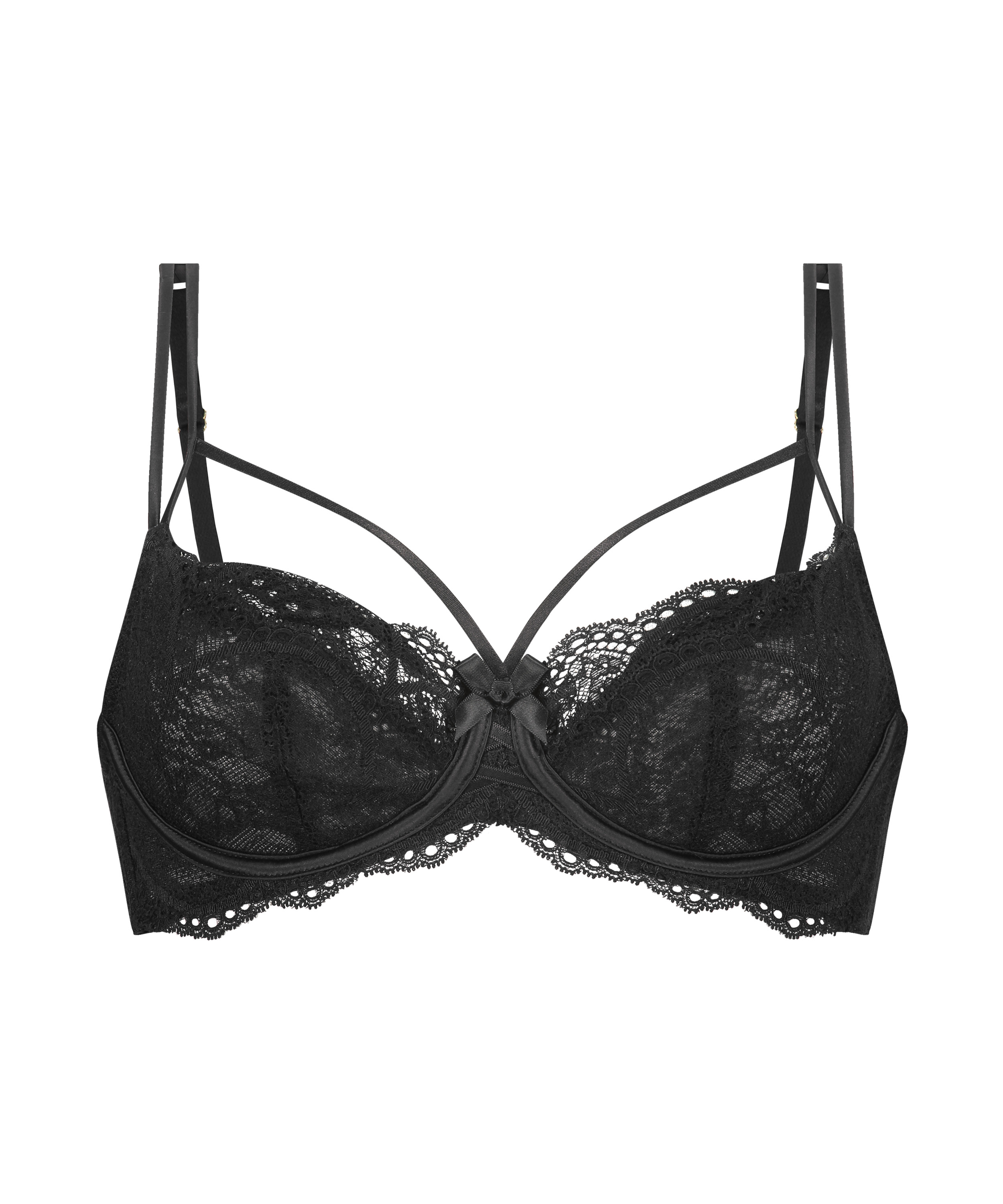 Fleur Non-Padded Underwired Bra Nyakim, Black, main