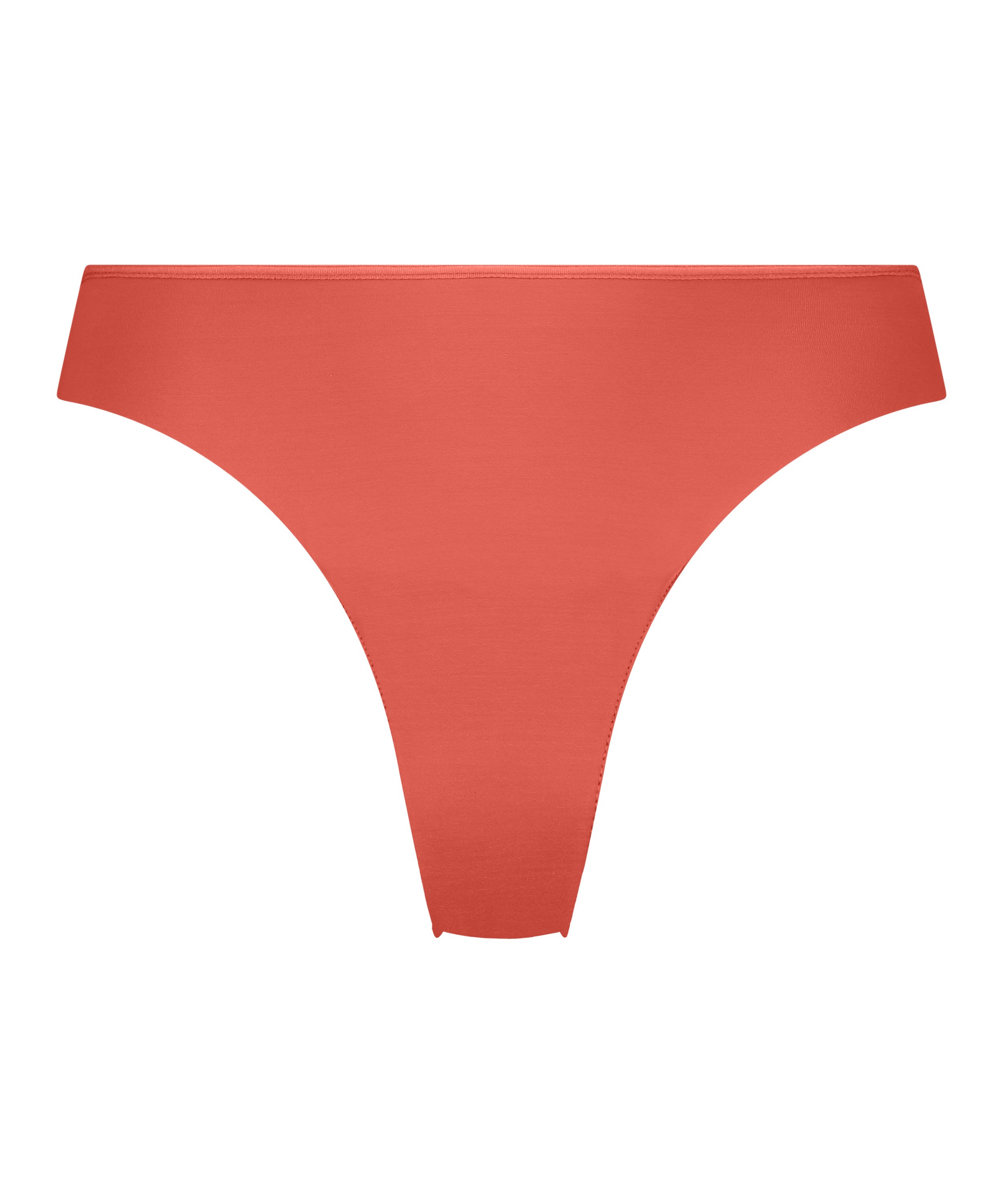 Lace Back Invisible Thong, Red, main